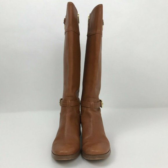 Michael Kors Stockard Leather Knee Tall Riding 5.5 - Picture 2 of 7